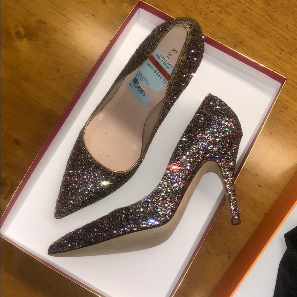 Cheap Kate Spade NY Sparkle Glitter High Heels